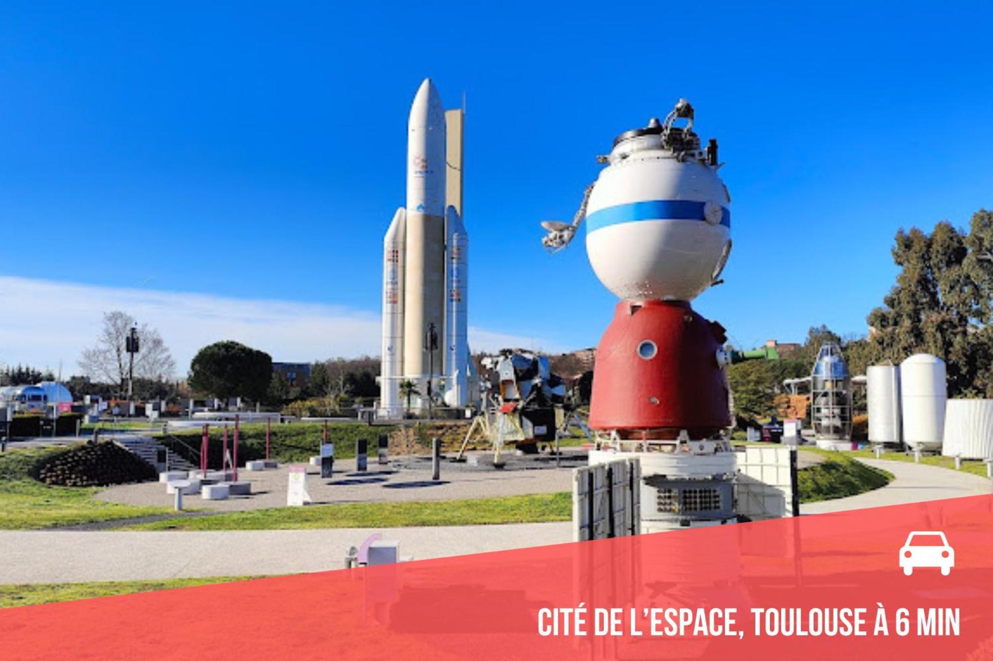 " Cote Parc " Cite De L'Espace - Balcon - Piscine Tolosa Esterno foto